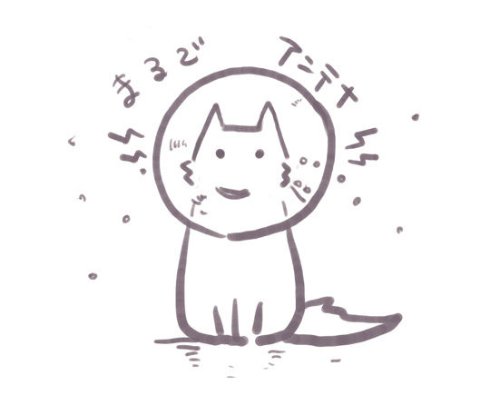 アンテナねこ（カラー巻き）