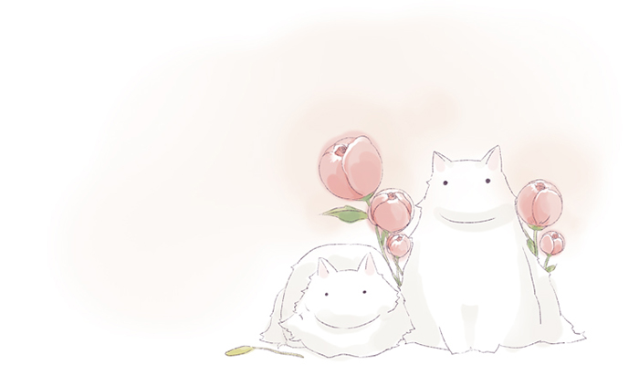 花とねこ